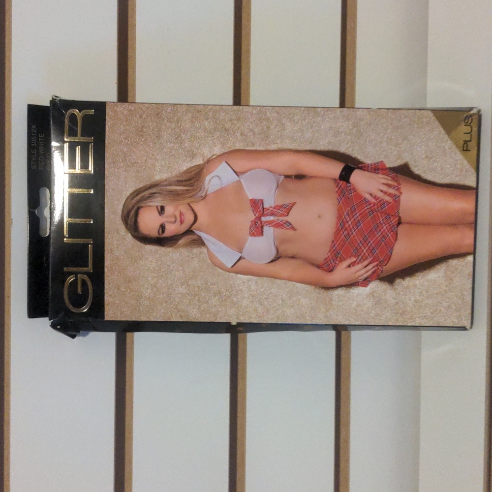 Glitter 2 Piece School Girl Set